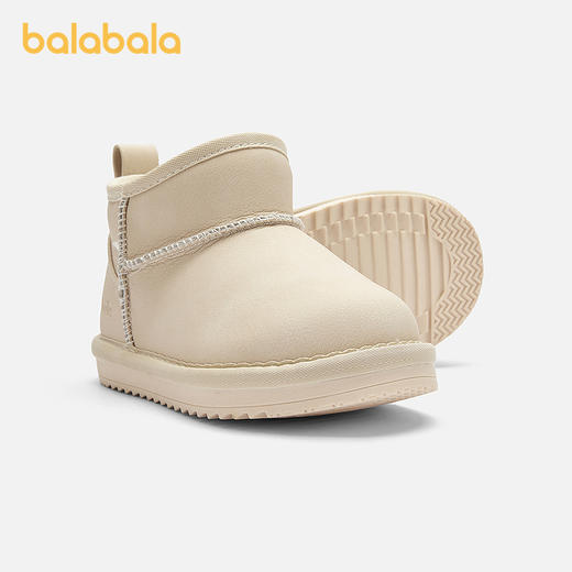 巴拉巴拉童鞋儿童雪地靴男女童短靴加厚加绒2025新冬靴子防滑棉靴 商品图1