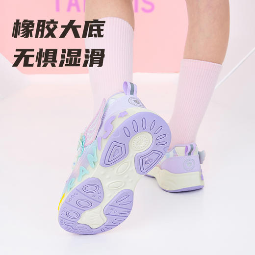 泰兰尼斯儿童闪灯鞋秋季新款女童运动鞋休闲舒适闪灯鞋女宝运动鞋  T01X5C6451 商品图4
