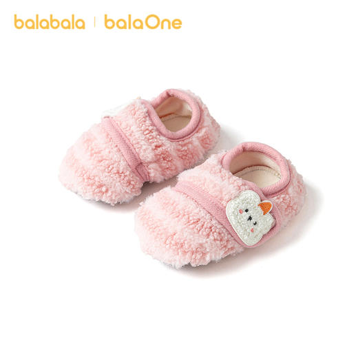 巴拉巴拉balaOne宝宝地板袜防滑点胶冬季加绒保暖袜子学步防滑萌 商品图1
