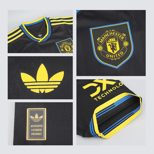 小李子:阿迪达斯25-26赛季曼联球员版第二客场短袖比赛球衣JI7419 商品图3