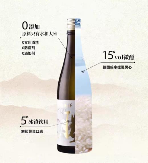 【德胜清】纯米大吟酿45 国产清酒新鲜冰饮果香清爽海鲜配餐 720ml 商品图2