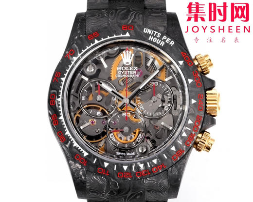 劳力士 TWF迪通拿计时 改装迪通拿碳纤维 男士腕表 以对蒸汽朋克和黑金时代的热爱为灵感 商品图2