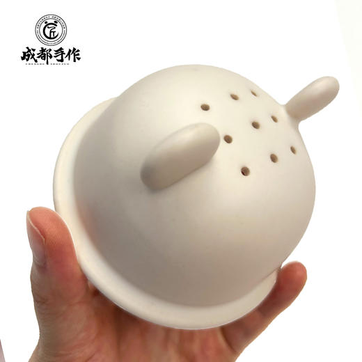 【彭州白瓷￭洗脑壳飘逸杯】成都手作泡饮一体茶杯 家用高档送礼熊猫耳泡茶碗【非物质文化遗产】【大师匠作】 商品图6