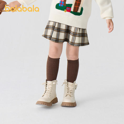 巴拉巴拉童装儿童半身裙秋冬装女童短裙中大童百搭洋气时尚百褶裙 商品图1