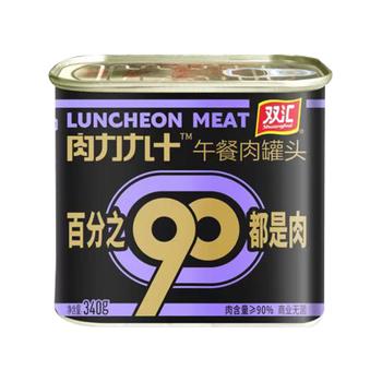 双汇 午餐肉罐头 340g/罐 肉力九十 休闲零食 早餐 三明治火腿 /休闲食品 /罐头食品 /其他类罐头 商品图6
