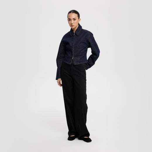 oneup收腰拉链牛仔夹克 商品图4