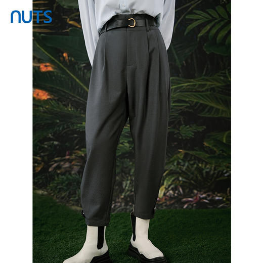 NUTS春秋季新款高腰宽松显瘦职业通勤西装休闲裤女412071287 商品图0