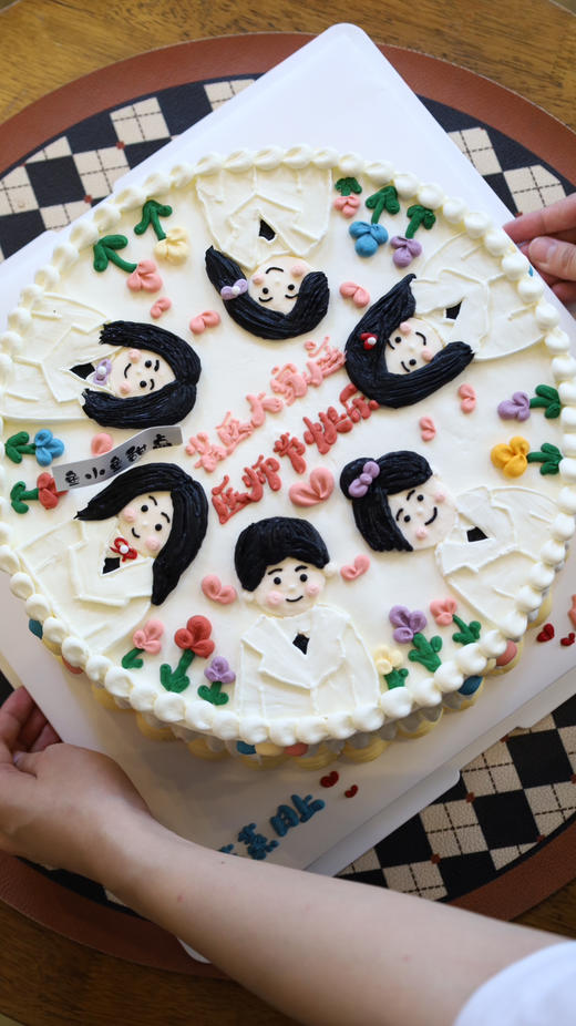 8.19医师节蛋糕-手绘定制多人医师 商品图3