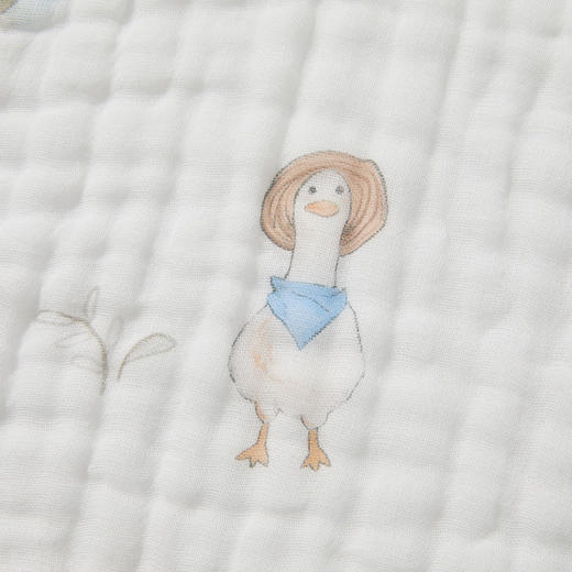 怡比快乐森林6层纱布吸汗巾2条入HY25AUP213黄蓝色调27*47cm 商品图7