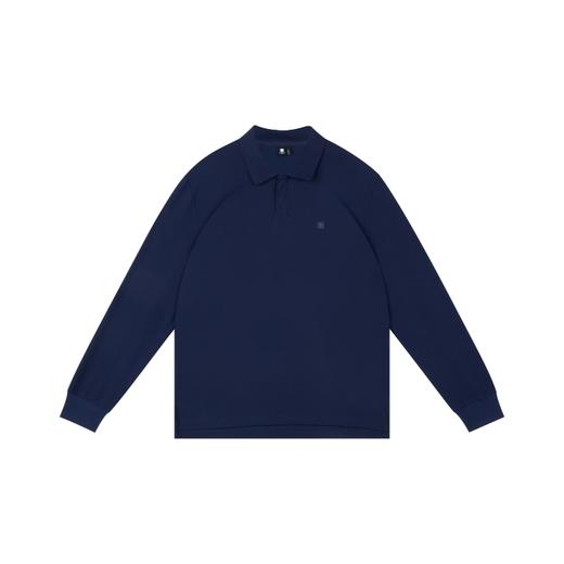 oneup珠地宽松长袖Polo 商品图7