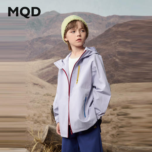【MQD】男大童秋季新品工装户外潮酷机能感连帽外套风衣 商品图1
