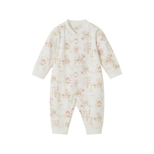 怡比花漾时光长袖开襟哈衣HY25AUN002粉白色调59#-90# 商品图6