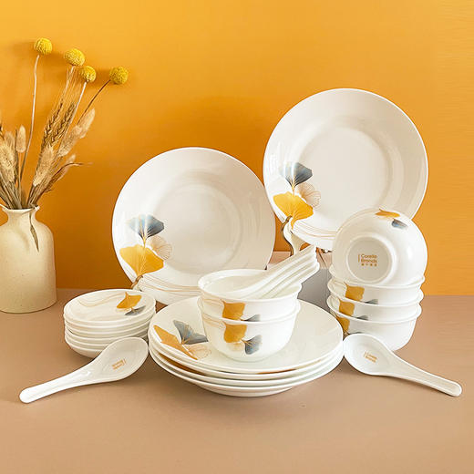 康宁冰萃玲珑 金银杏餐具24件套CB-BSYX24/KZ/LS 商品图1