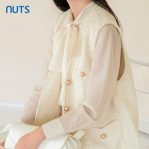 NUTS商场同款春秋款时尚气质小香风马夹女4320301A1 商品图2