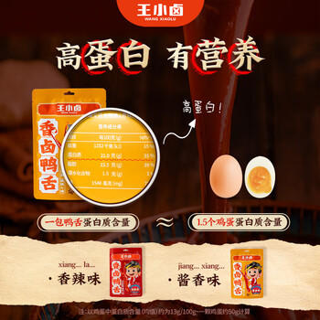 王小卤精品酱香鸭舌温州特产休闲零食卤味鸭货鸭肉熟食独立包装48g /休闲食品 /肉类零食 /鸡肉类 商品图4