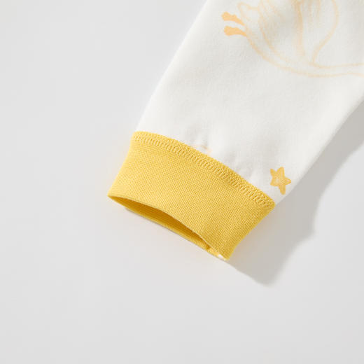 怡比小天鹅之家长袖开襟哈衣HY25AUN019白黄色调59#-80# 商品图11