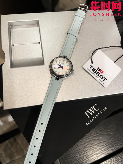 天梭新款嘉丽系列"小美人" 女士石英腕表 整体非常简洁 贝母面 商品图0