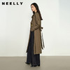 NEELLY纳俪商场同款秋季新款通勤简约风纯色休闲风衣女宽松外套N25084F04592 商品缩略图0