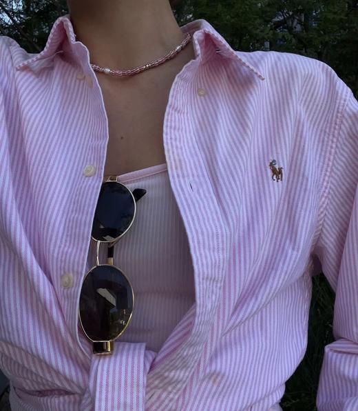 拉夫劳伦 小马刺绣条纹衬衫（SS） 商品图9