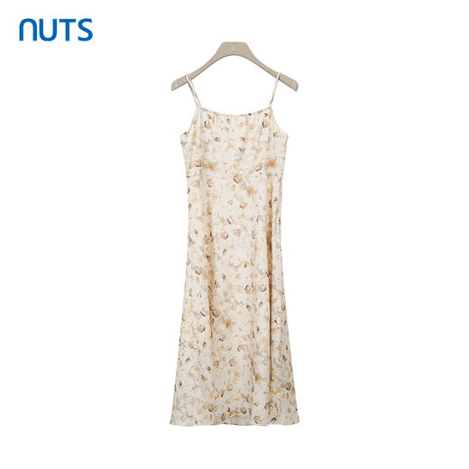 NUTS商场同款夏季时尚气质宽松碎花吊带连衣裙女418102510 商品图0