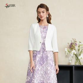 司歌五分袖外套一粒扣短开衫B911272X