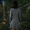 NUTS春秋季新款高级感气质高腰压褶短款西装连衣裙女412101020 商品缩略图4