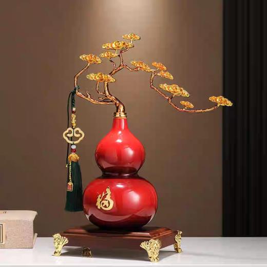 摆件玉兰花葫芦摆件24*33CM 商品图0