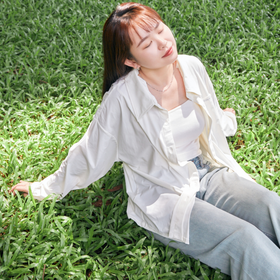 MOLYVIVI魔力薇薇盈感防晒衬衫|可拆卸帽一衣两穿，宽松版型百搭不挑人