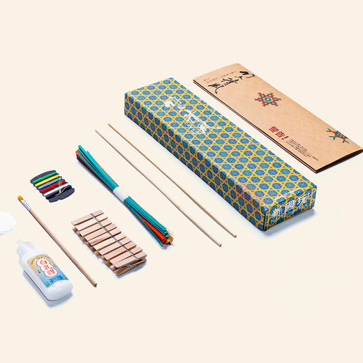 自然造物平衡雪花片DIY手工家居装饰益智传统非遗竹编文创礼物 商品图6