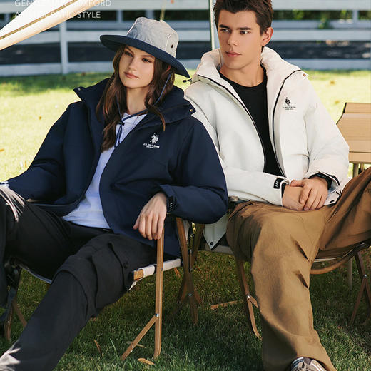 U.S.POLO ASSN石墨烯冲锋夹克外套 | 防风防雨水防污，户外登山软壳机能保暖【7天内发货】 商品图2