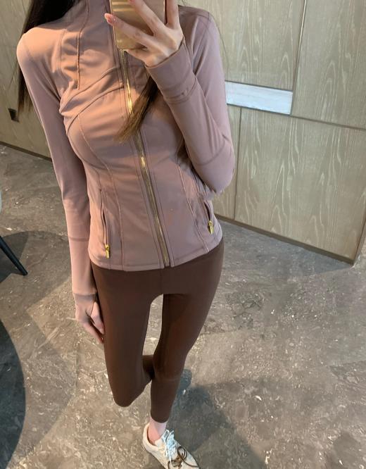 点此购买 lulu露露春秋季女士金标拉链运动夹克外套 LL 327188 商品图6