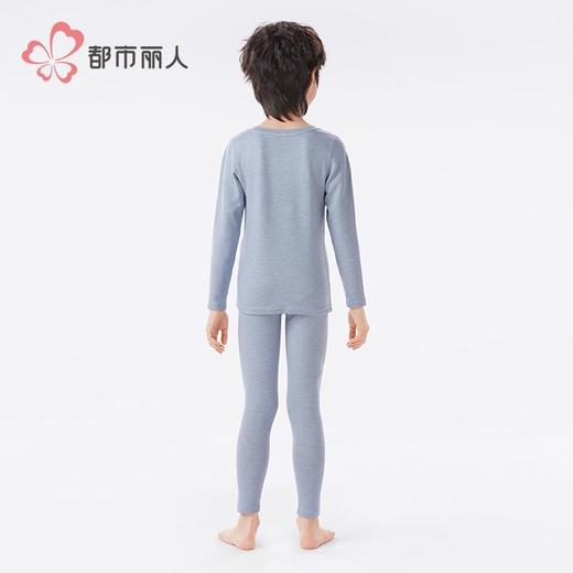 都市丽人男童女童可穿白金轻羽绒儿童保暖衣长袖长裤套装JWH9A5 商品图3