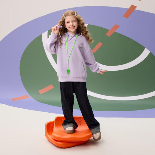 【MQD】女大童秋季新品休闲百搭牛仔长裤 商品图3