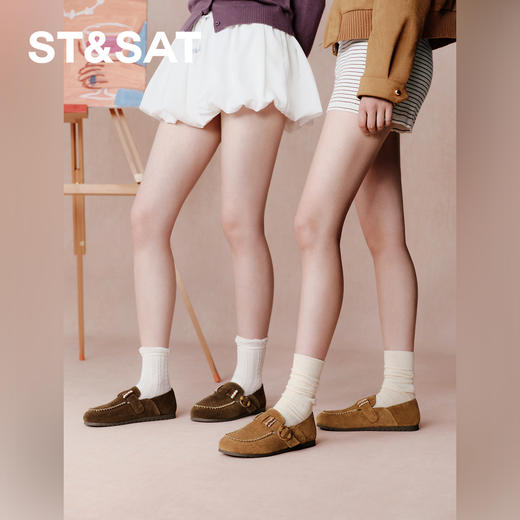 星期六简约玳瑁圆扣舒适勃肯鞋SSD3111042 商品图1