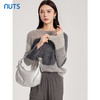 NUTS商场同款秋冬季灰色气质撞色百搭时尚毛织套头衫女4350517A1 商品缩略图2