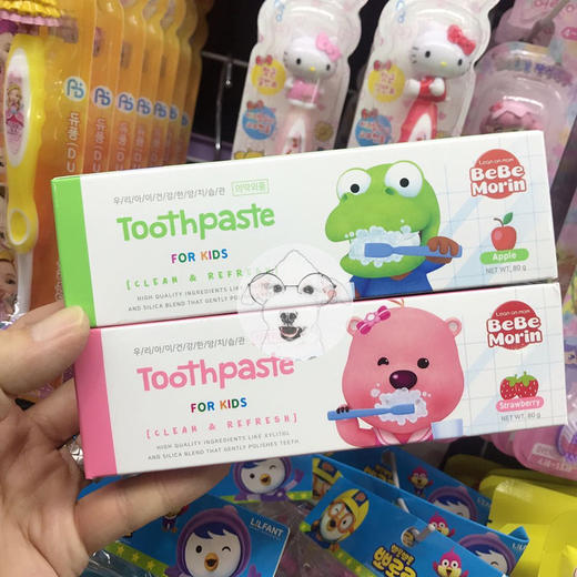【中欧班列】XDR  BeBeMorin儿童牙膏 混合水果味BeBeMorin80g 商品图2