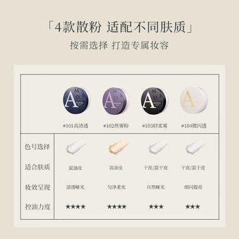尔木萄（AMORTALS）高清丝雾定妆散粉蜜粉持久控油遮瑕不脱妆#104微闪透节日礼物 商品图3
