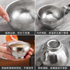 【纯钛复古咖啡杯】纯钛复古咖啡杯轻奢餐具套装汤匙短柄下午茶搅拌甜品跨境调羹杯碟 商品缩略图3