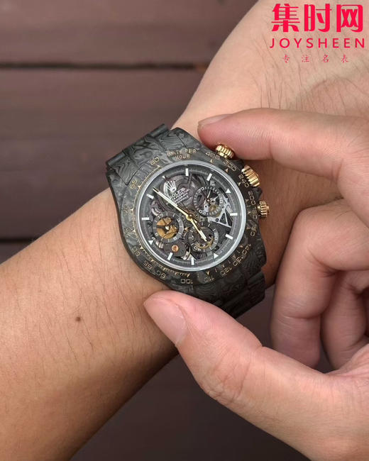 改装迪通拿全碳纤维 TWF劳家震撼改装「金纹碳影」男士腕表 商品图7