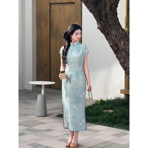 A3893新中式【疏棠】日常新中式绝美复古旗袍女夏改良年轻款显白连衣裙 商品图4