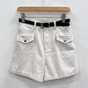 NC配皮带百搭短裤50409（白）夏季 152550230321 商品缩略图0