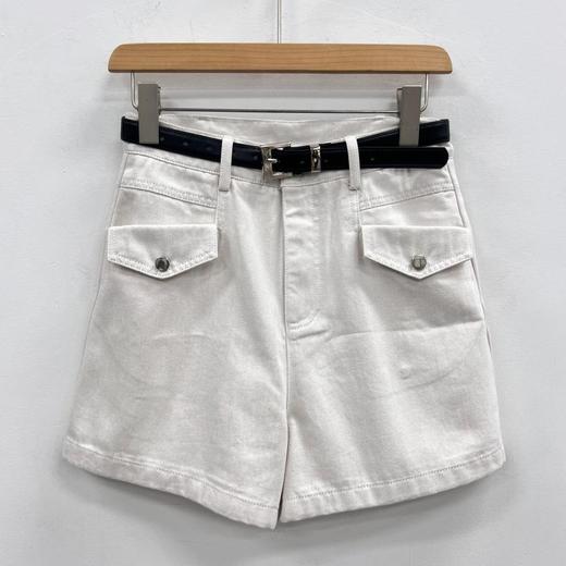 NC配皮带百搭短裤50409（白）夏季 152550230321 商品图0