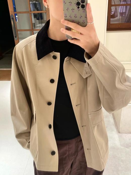 IC 高密斜纹棉夹克巴恩风短外套ME3836 商品图1