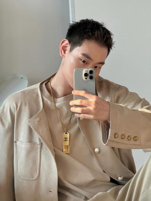 香奈儿 金色双金牌毛衣链登机牌项链 中古系列陈伟霆同款（XTY） 商品图8