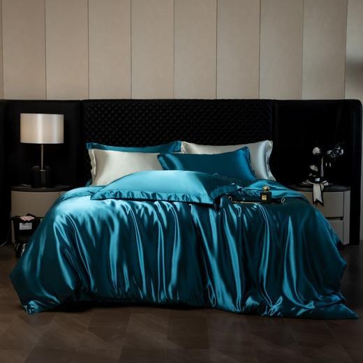 重磅真丝30姆桑蚕丝真丝三四件套双面丝绸裸睡被套冰丝天丝春夏秋 商品图13