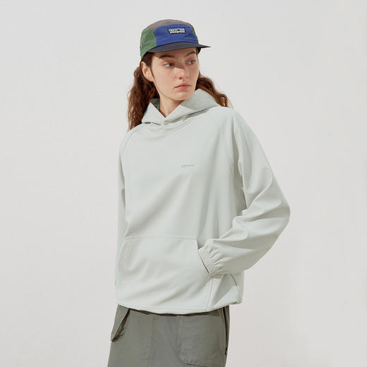 714street户外防泼水加绒连帽卫衣男2025秋季宽松落肩情侣款帽衫 商品图0