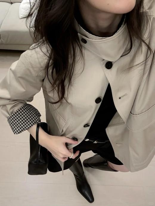 IC 高密斜纹棉夹克巴恩风短外套ME3836 商品图5