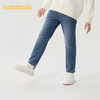 巴拉巴拉童装女童裤子冬装加绒牛仔长裤儿童舒适萝卜裤复古休闲潮 商品缩略图2