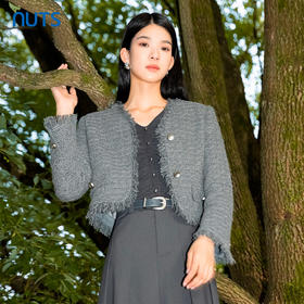 NUTS商场同款春秋款时尚优雅气质小香风短外套女4350403A1