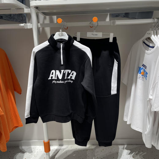 安踏儿童专柜2025年秋男大童潮流宽松针织运动套装352538724L 商品图1